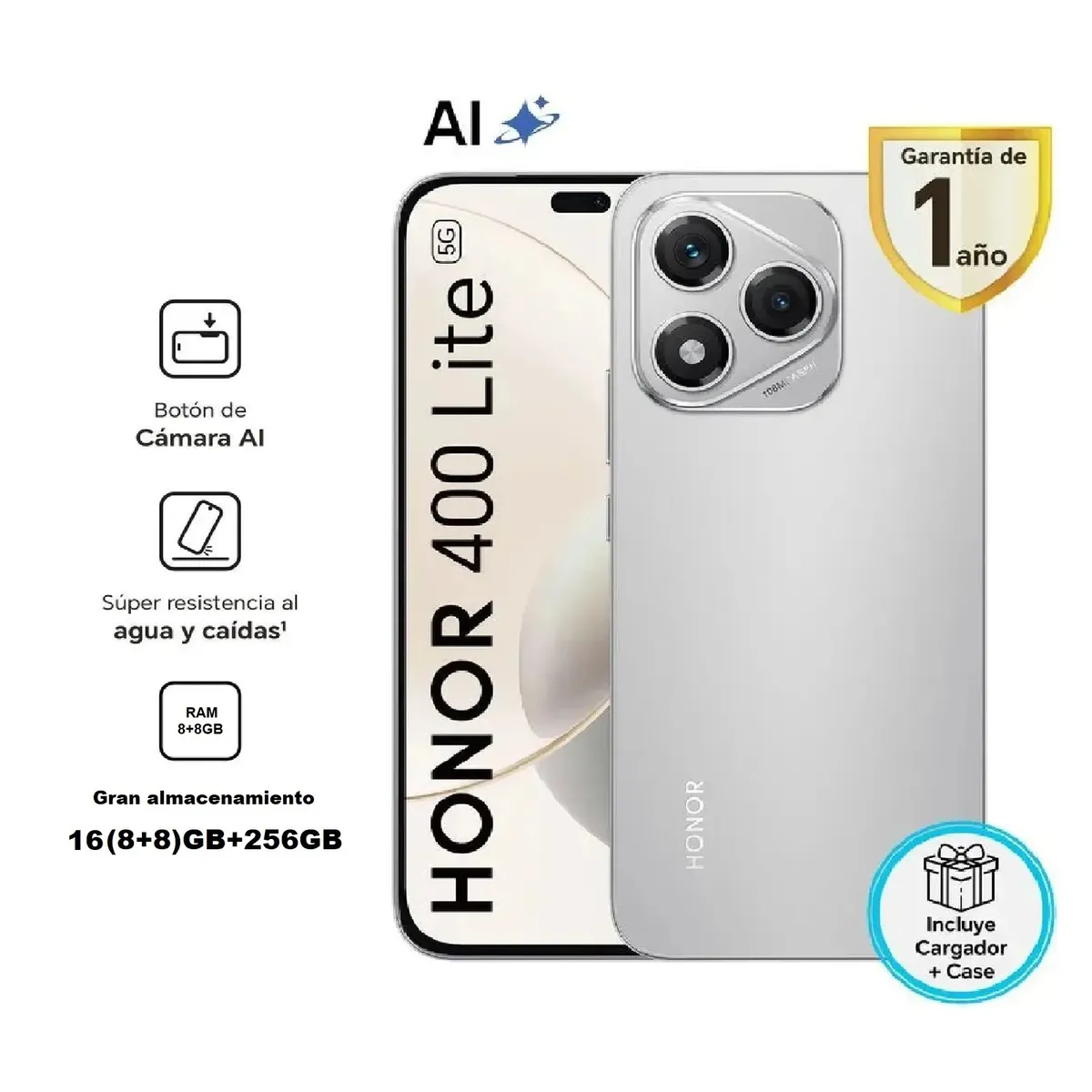 HONOR - HONOR 400 LITE 5G GREY 8RAM 256GB – REGISTRADO