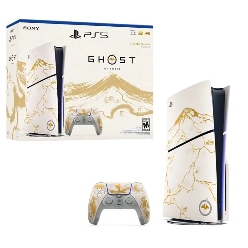 PLAYSTATION - Consola Sony PlayStation 5 Slim Edición Limitada Ghost of Yotei Gold