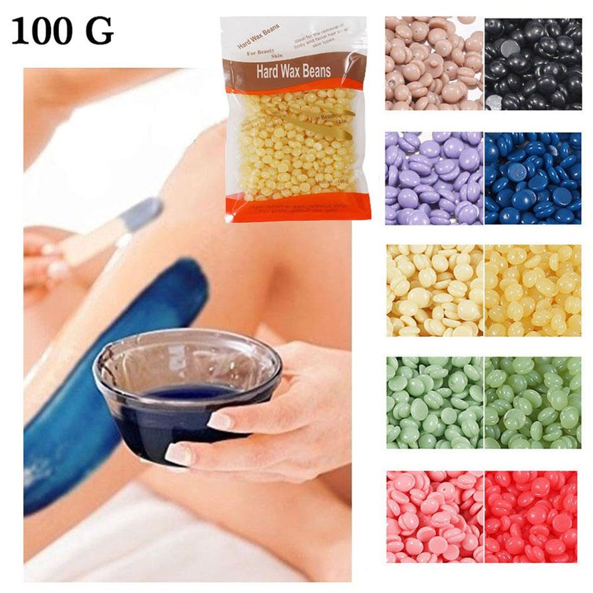 OEM - 100gramos Cera para Depilación Permanente Granos Perla Depilatoria