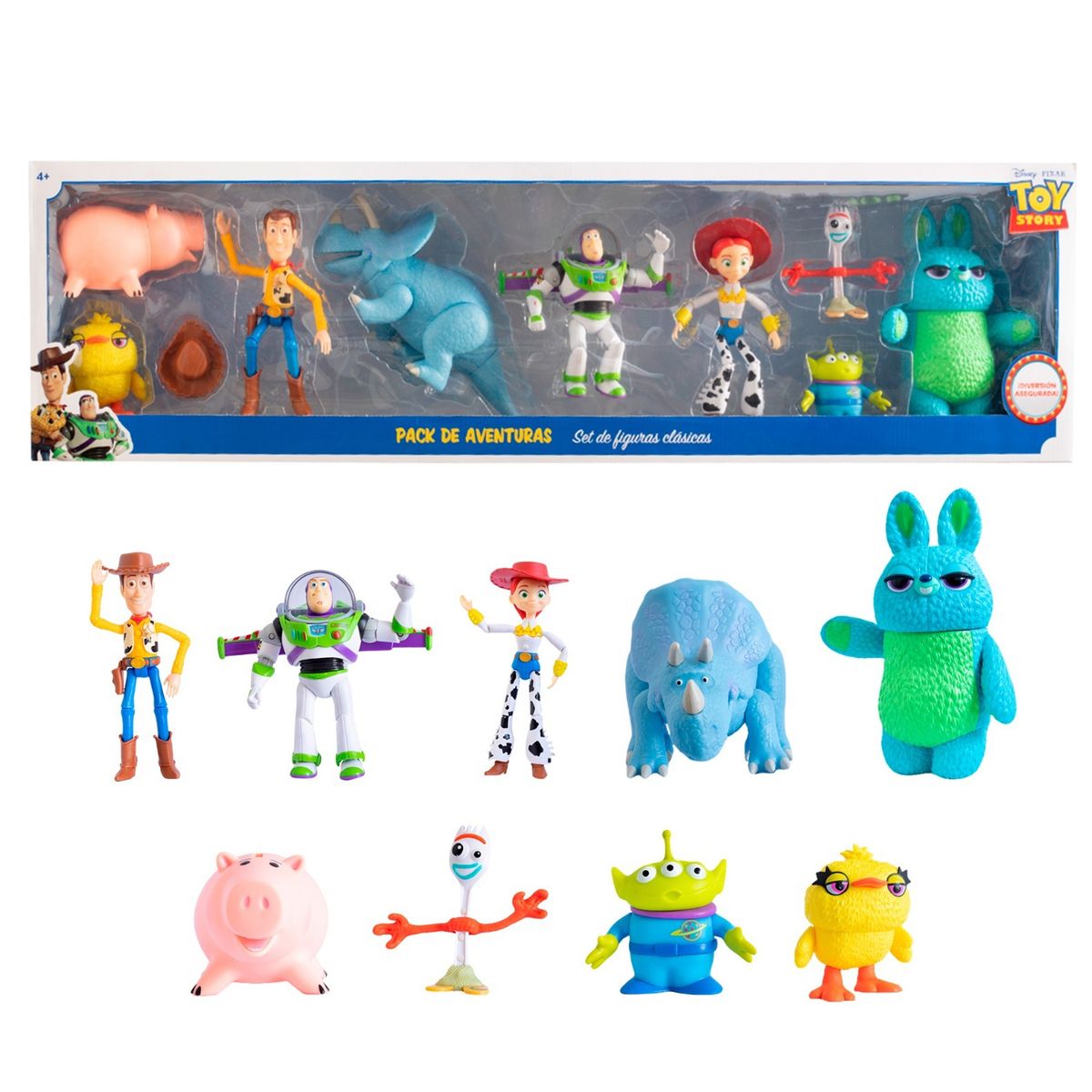 TOY STORY - Set de Muñecos de Jebe Toy Story Articulados 9 Pcs Modelo 2