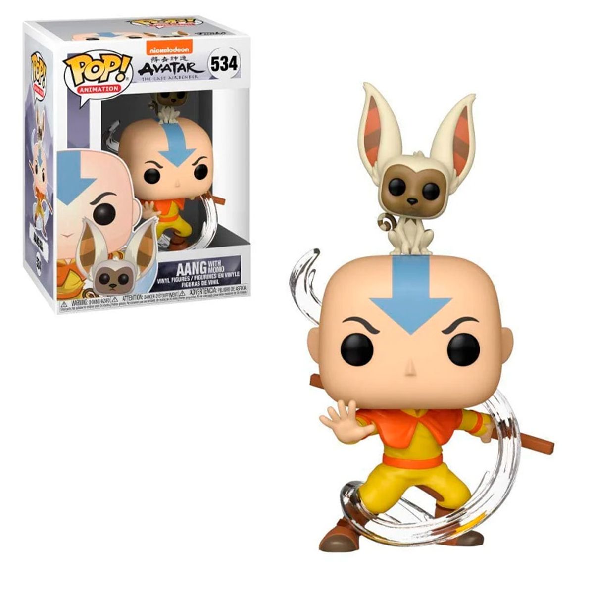 FUNKO - AVATAR AANG WITH MOMO FUNKO POP 534