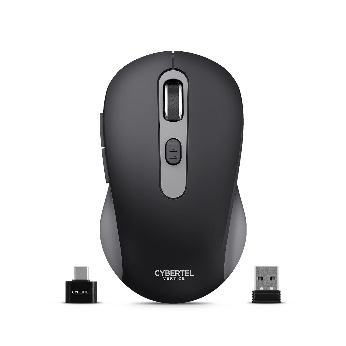 CYBERTEL - Mouse 3 Modos:BT Inalámbrico Recargable Cybertel Vertice M709-3M