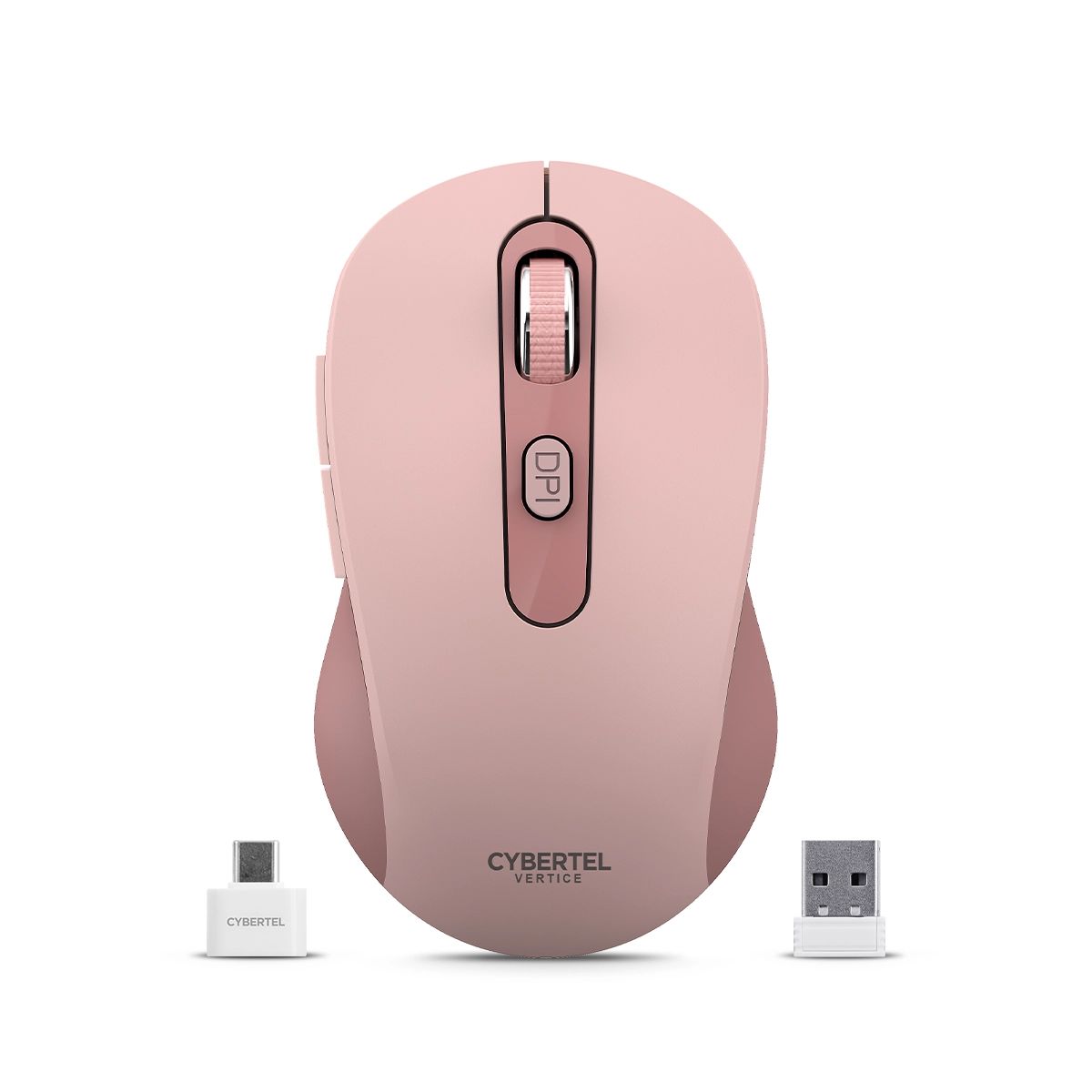 CYBERTEL - Mouse 3 Modos:BT Inalámbrico Recargable Cybertel Vertice M709-3M