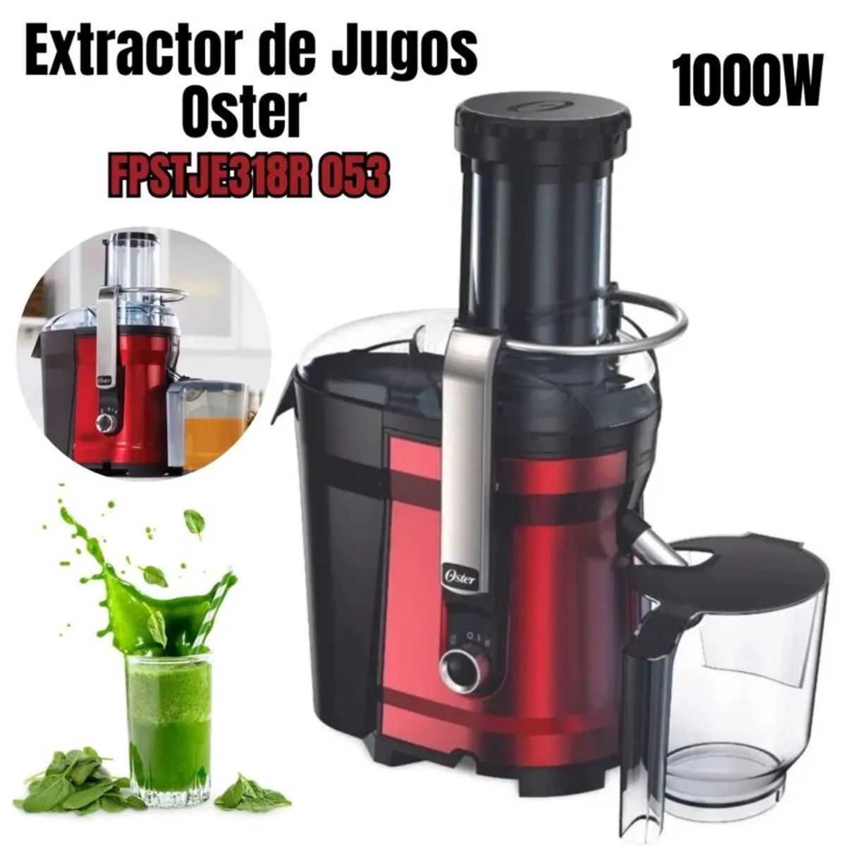 OSTER - Extractor de Jugos de 1000W Oster FPSTJE318R