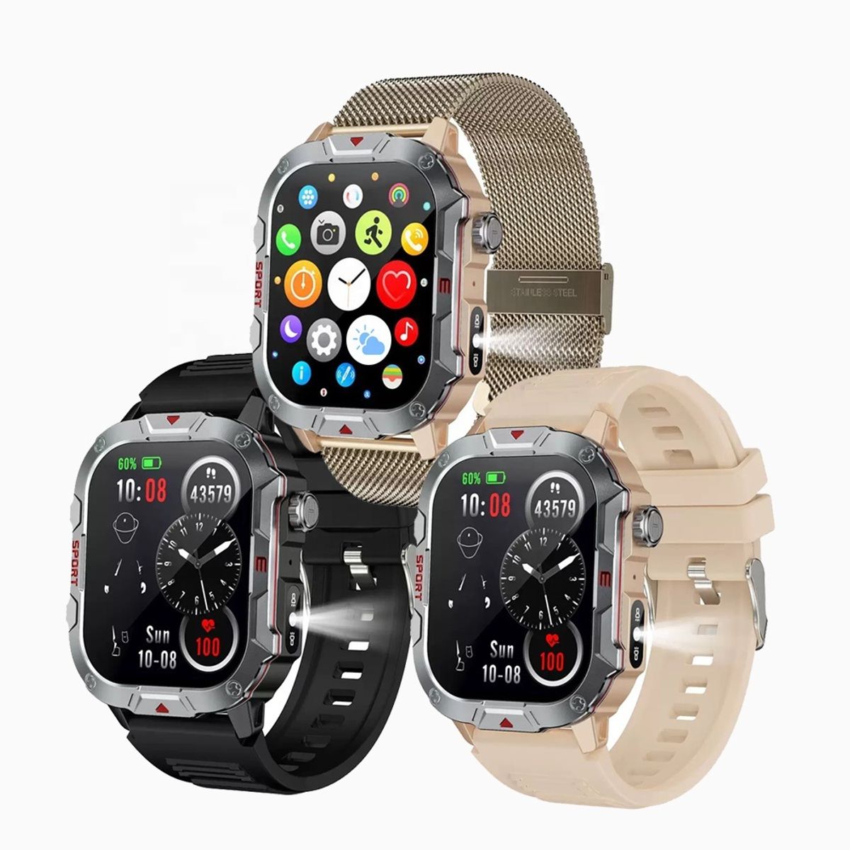 GENERICO - Smartwatch Deportivo Multifuncional con Llamadas Bluetooth y Monitoreo de Salud