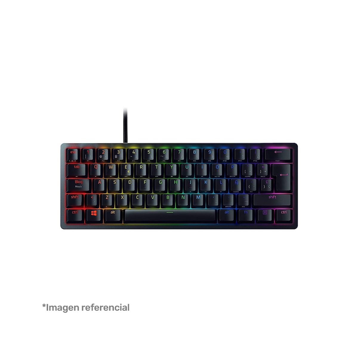 RAZER - Teclado Gamer Razer Huntsman Mini 60% SP Optical Gaming Black