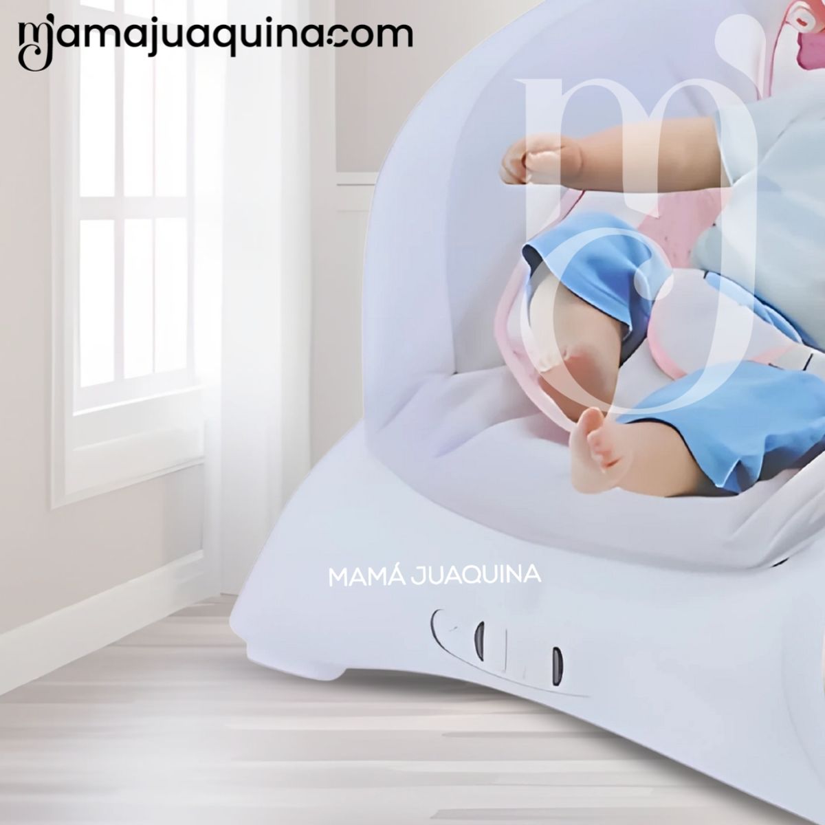 BABY - Mecedora Eléctrica para Bebés «CORINE» White