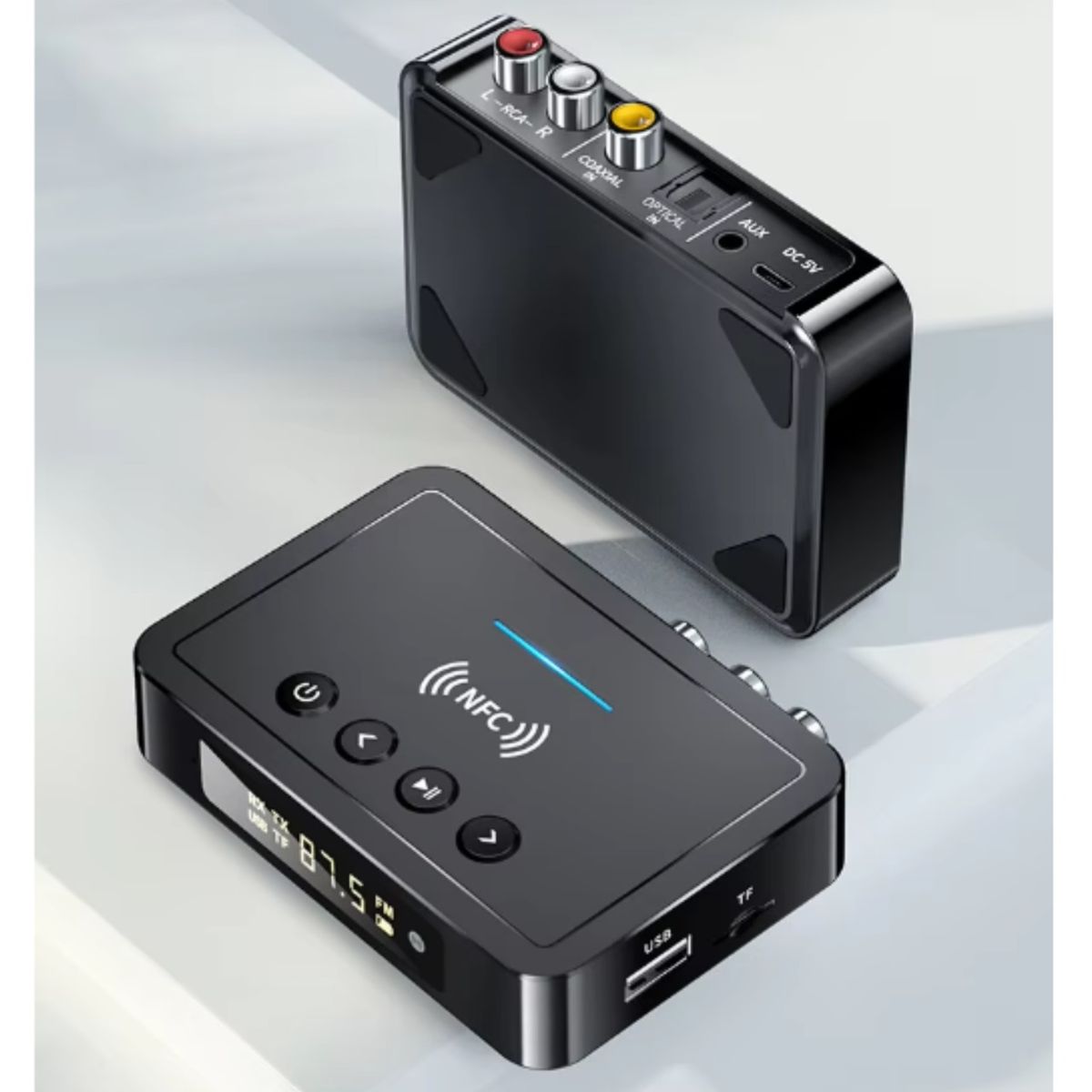 GENERICO - Bluetooth Receptor Transmisor 5.0 Aux Rca Usb Fm Optical Tf M6