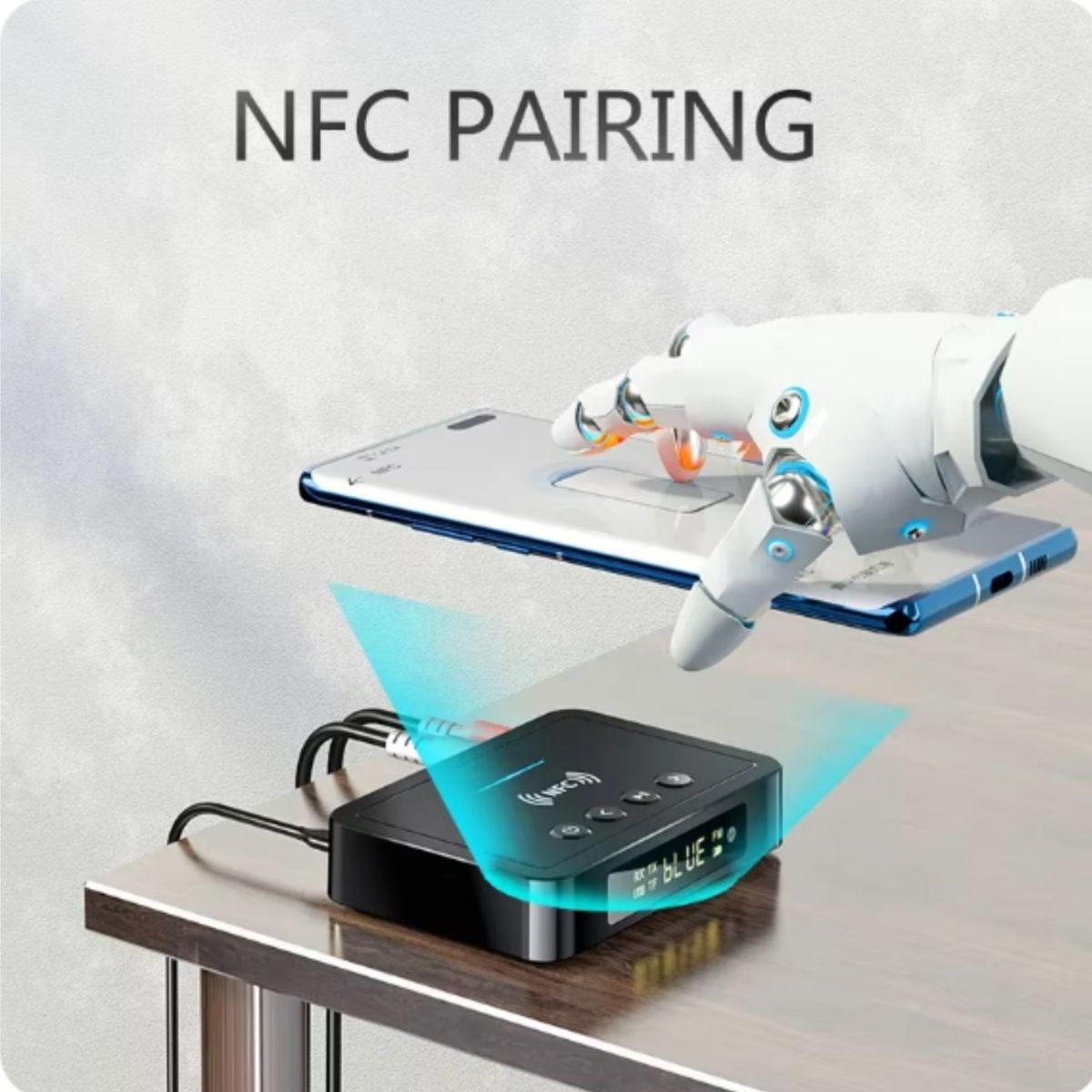 GENERICO - Bluetooth Receptor Transmisor 5.0 Aux Rca Usb Fm Optical Tf M6