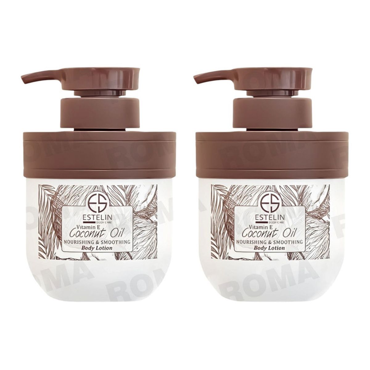 GENERICO - PACK 2 LOCIÓN CORPORAL ACEITE DE COCO Y VITAMINA E 300ML ESTELIN