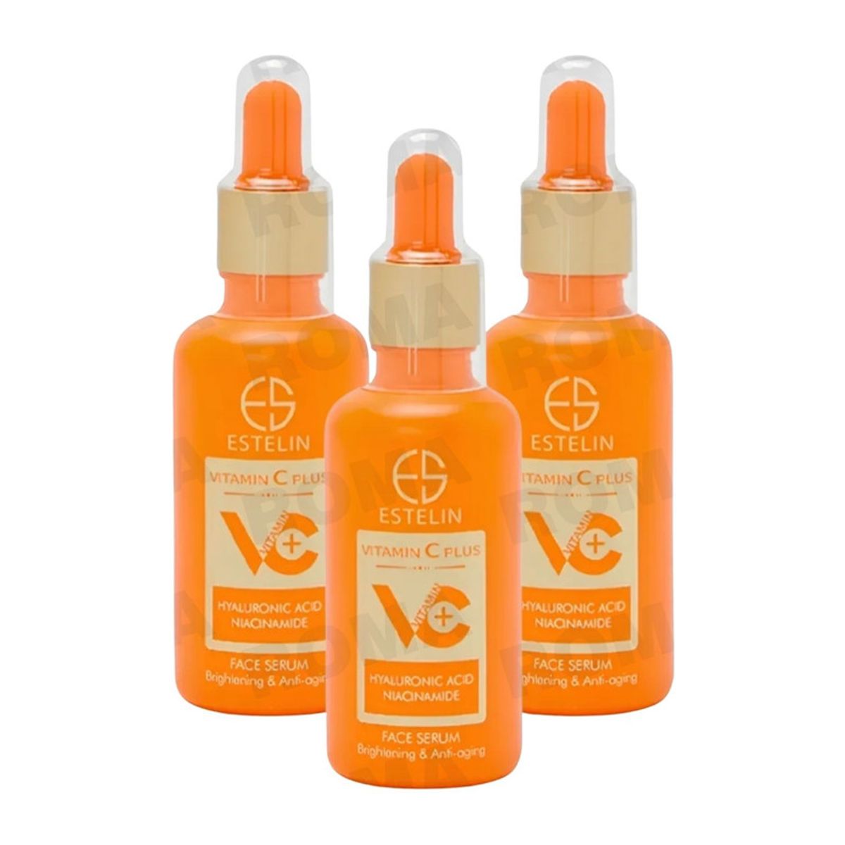GENERICO - PACK 3 SÉRUM FACIAL VITAMINA C CON ÁCIDO HIALURÓNICO 50ML ESTELIN