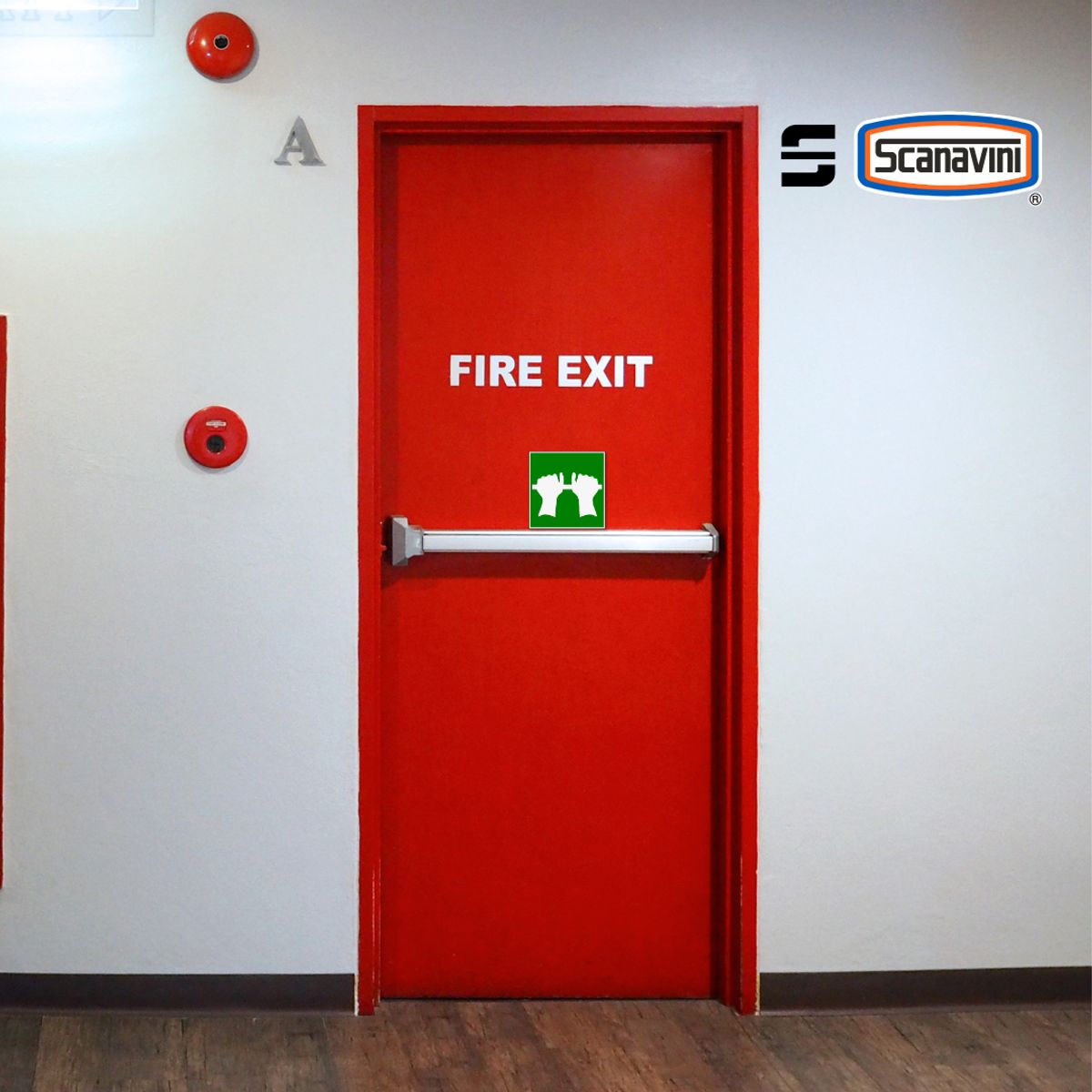 SCANAVINI - Barra Antipánico DT-1200RA-S Acero RETARDANTE AL FUEGO