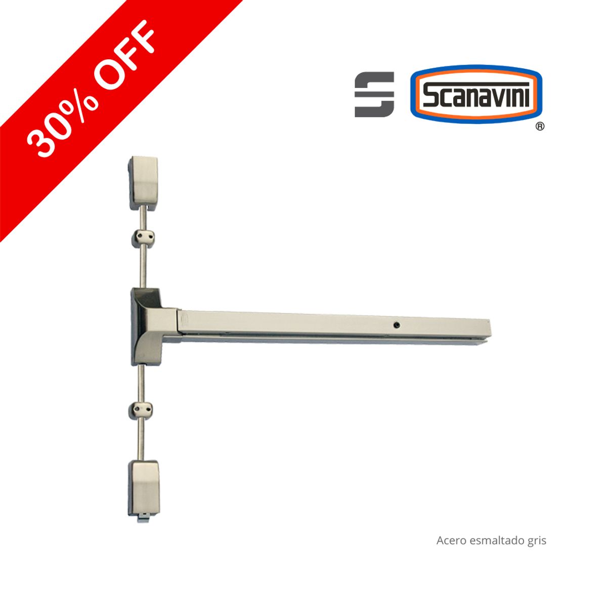 SCANAVINI - Barra Antipánico DT-1200VA-P  2 puntos de cierre RETARDANTE AL FUEGO