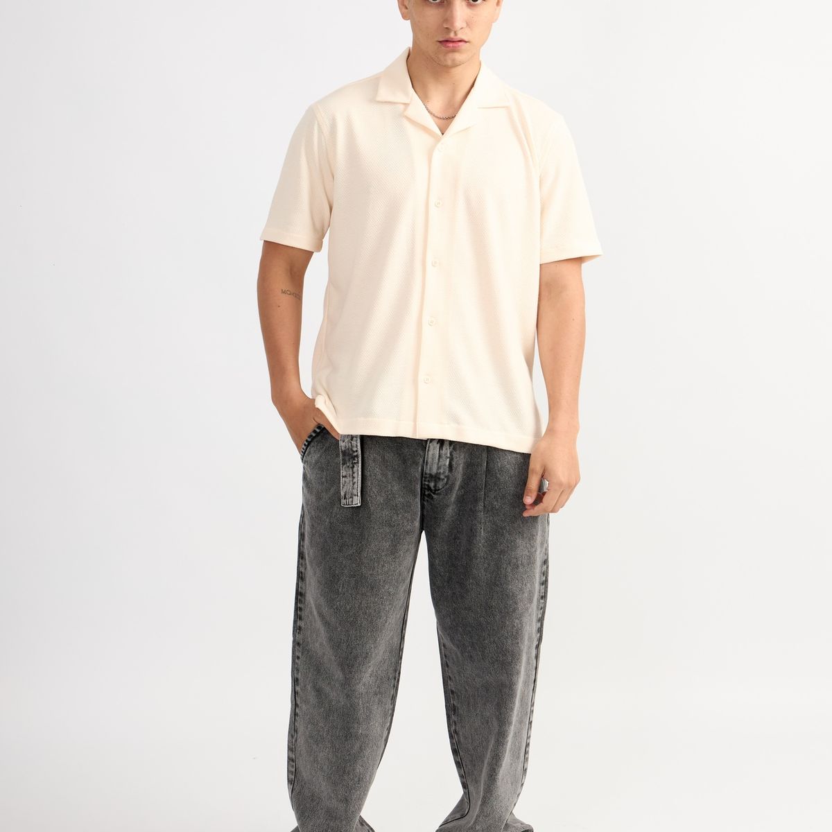 ISAGUE - CAMISA RESORT HARVEY MANGA CORTA HOMBRE