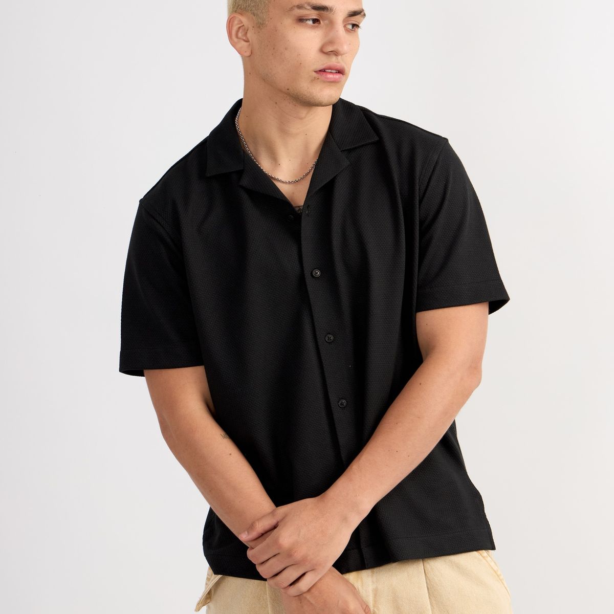 ISAGUE - CAMISA RESORT HARVEY MANGA CORTA HOMBRE