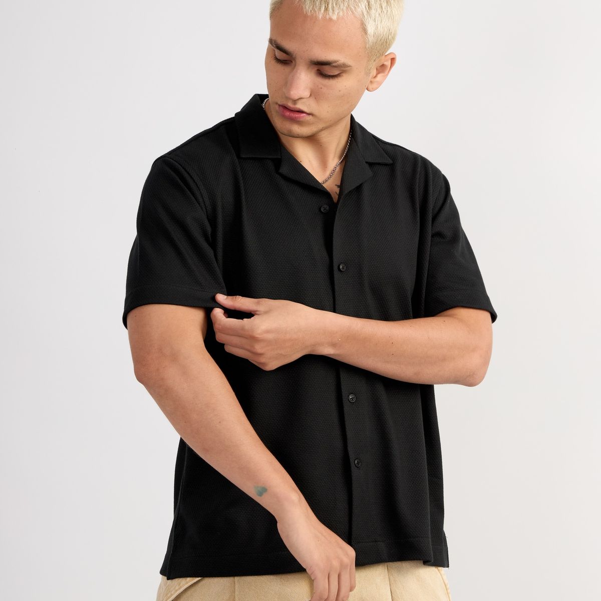 ISAGUE - CAMISA RESORT HARVEY MANGA CORTA HOMBRE