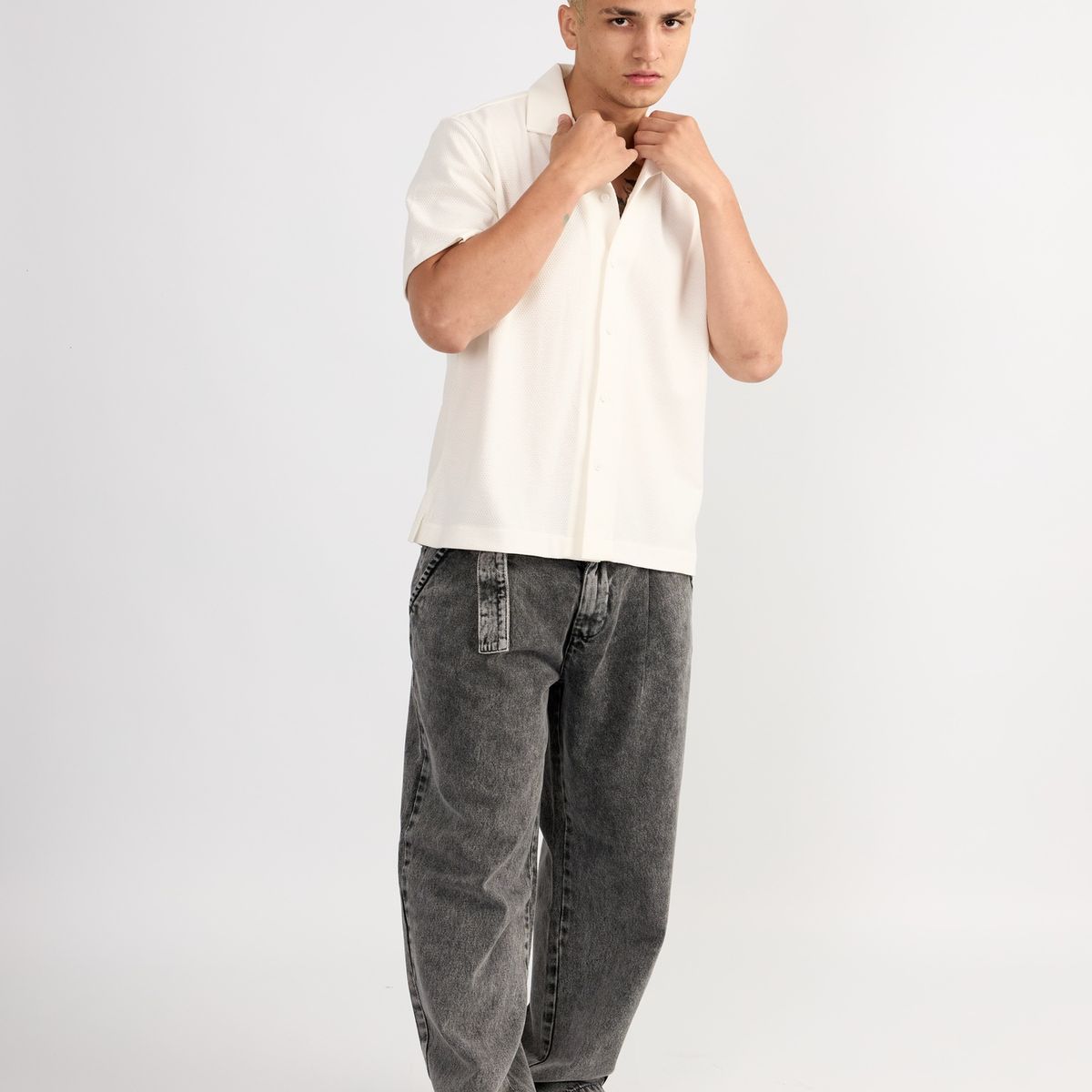 ISAGUE - CAMISA RESORT HARVEY MANGA CORTA HOMBRE