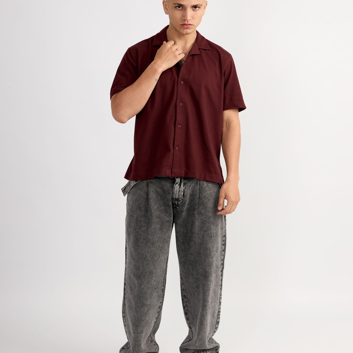 ISAGUE - CAMISA RESORT HARVEY MANGA CORTA HOMBRE