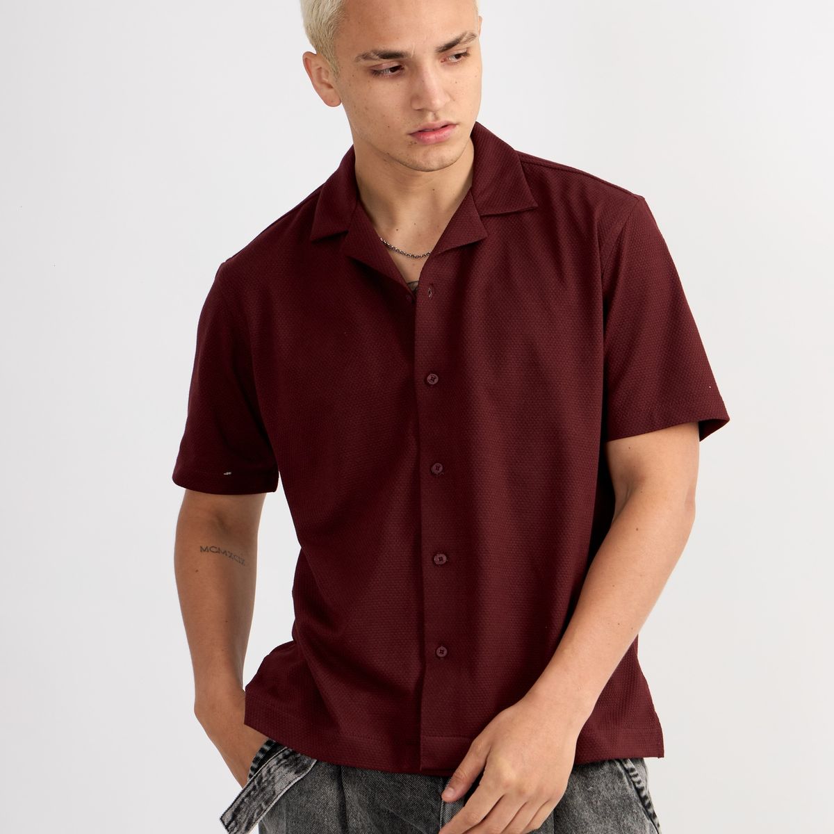 ISAGUE - CAMISA RESORT HARVEY MANGA CORTA HOMBRE