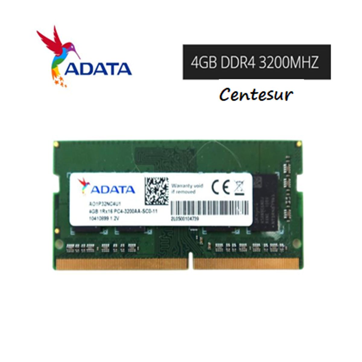 ADATA - Memoria Ram DDR4 4GB ADATA 2400MHZ Notebook