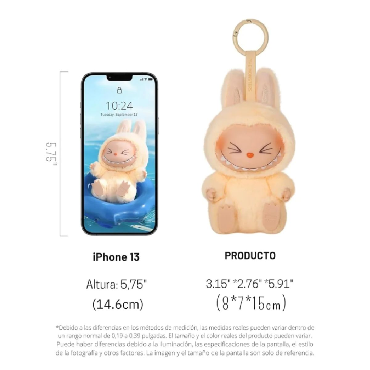 GENERICO - LABUBU PELUCHE MUSICAL COLECCIÓN HAVE A SEAT MISTERIOSO