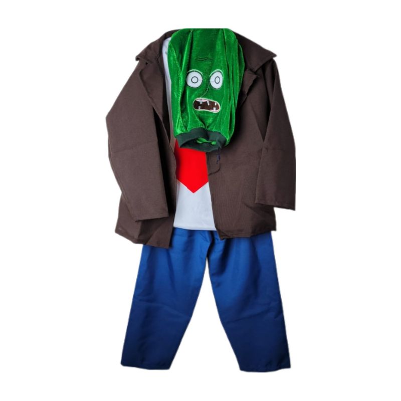 GENERICO - DISFRAZ ENTERIZO ZOMBIE PARA NIÑOS DE HALLOWEEN