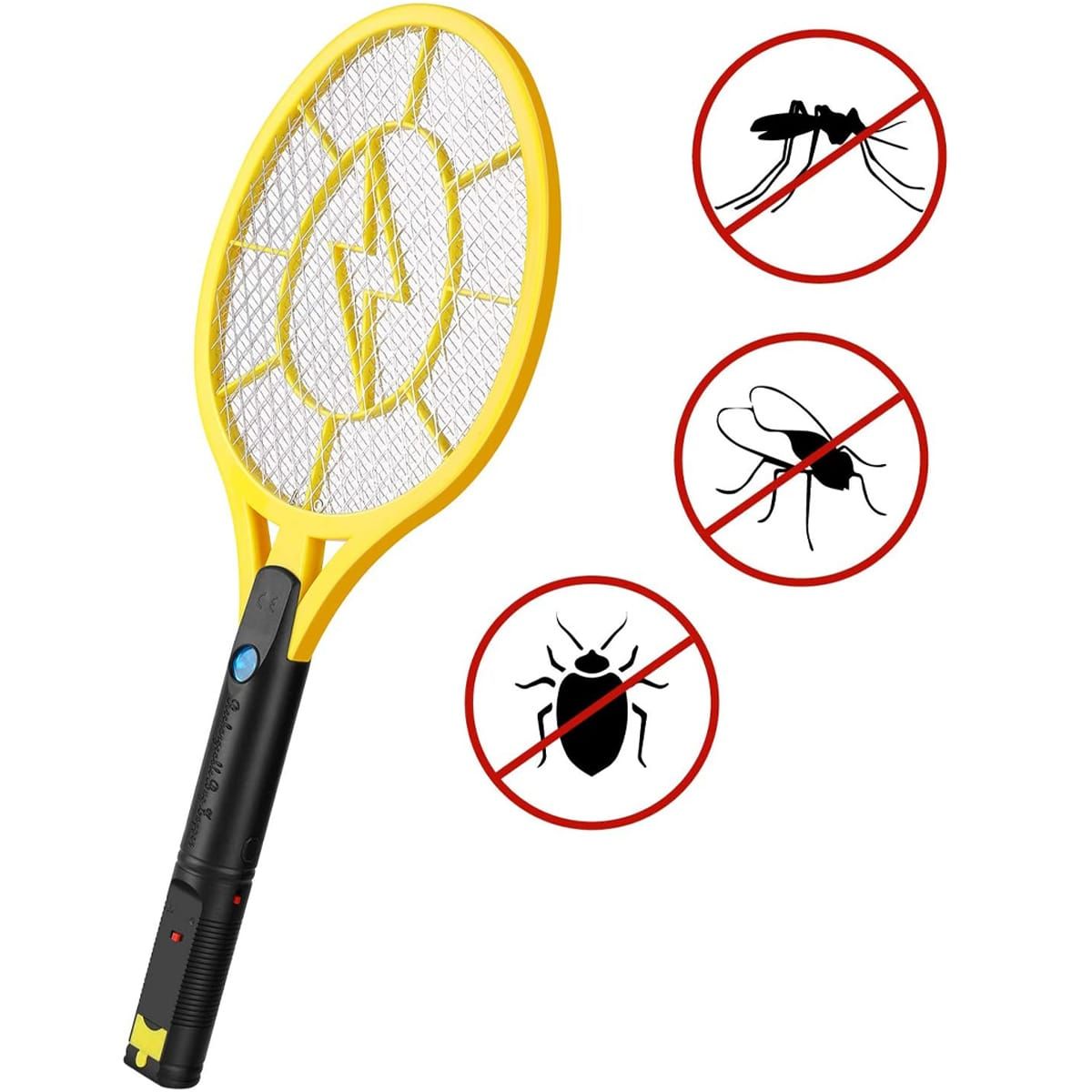 OEM - Raqueta Matamoscas Eléctrica Exterminador de Mosquitos Muy Resistencia