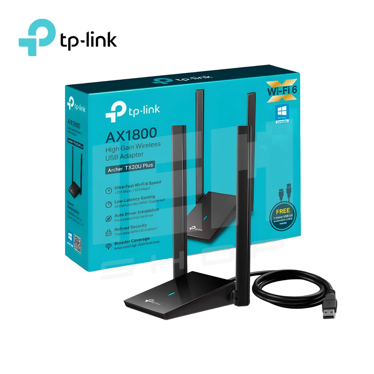 TP LINK - ADAPTADOR USB WIFI TP-LINK ARCHER TX20U PLUS AX1800