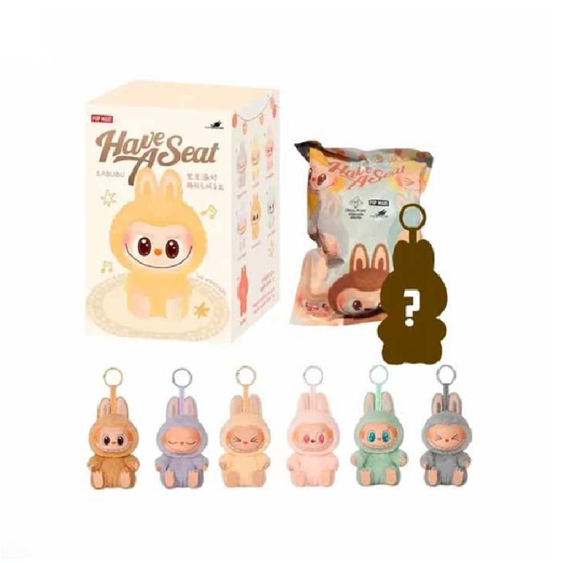 GENERICO - LABUBU PELUCHE MUSICAL COLECCIÓN HAVE A SEAT ALEATORIO