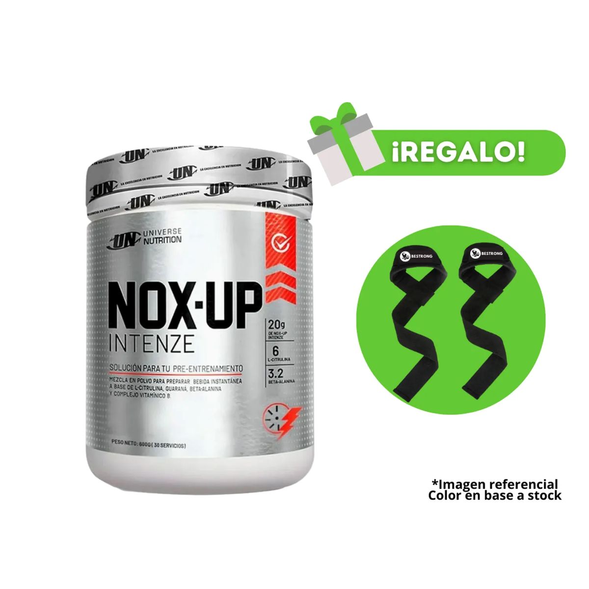 Universe Nutrition - Nox up intenze 600gr pre entreno un fruit punch+ REGALOS