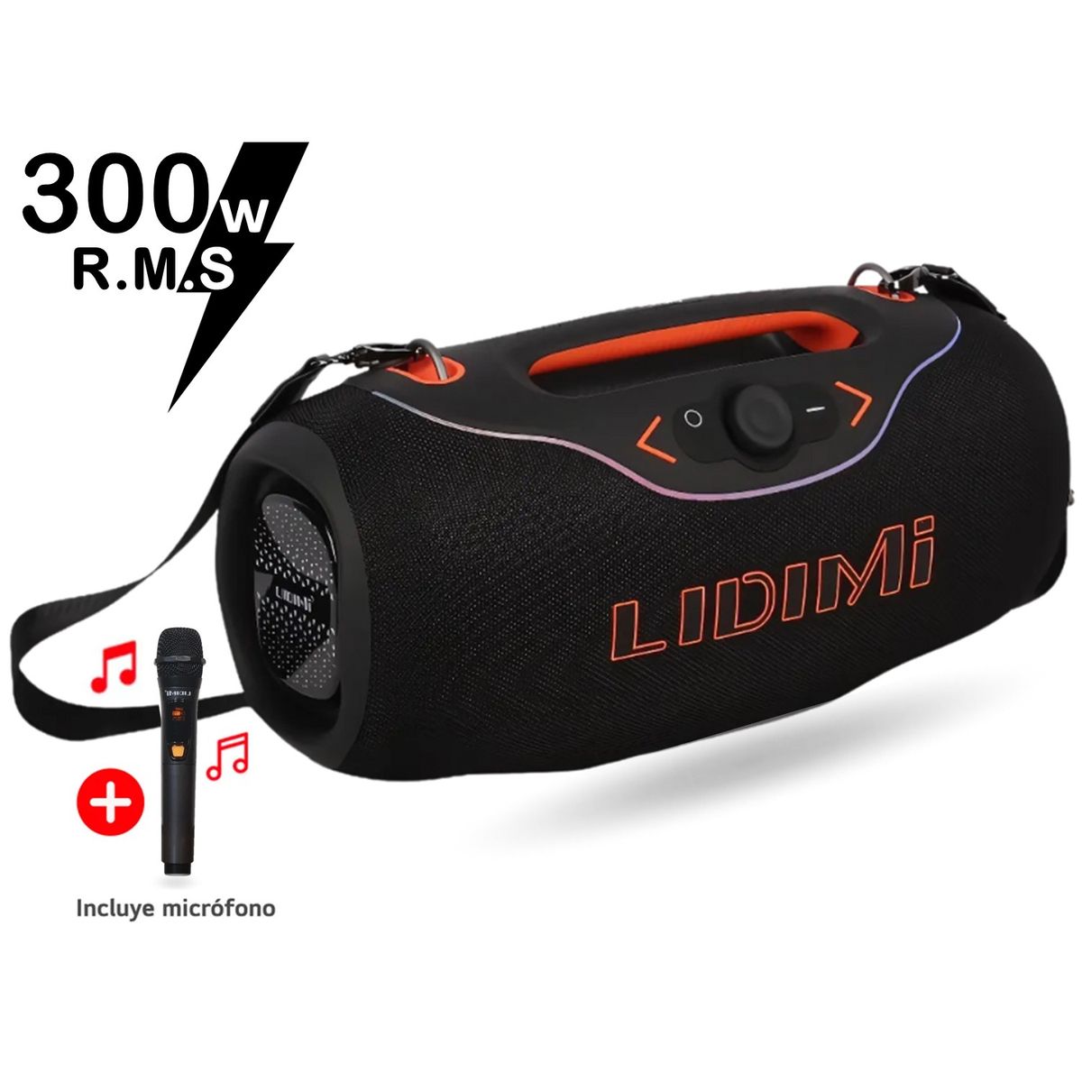 LIDIMI - Parlante Portátil Lidimi 300W LD-S846 Bluetooth USB TF AUX