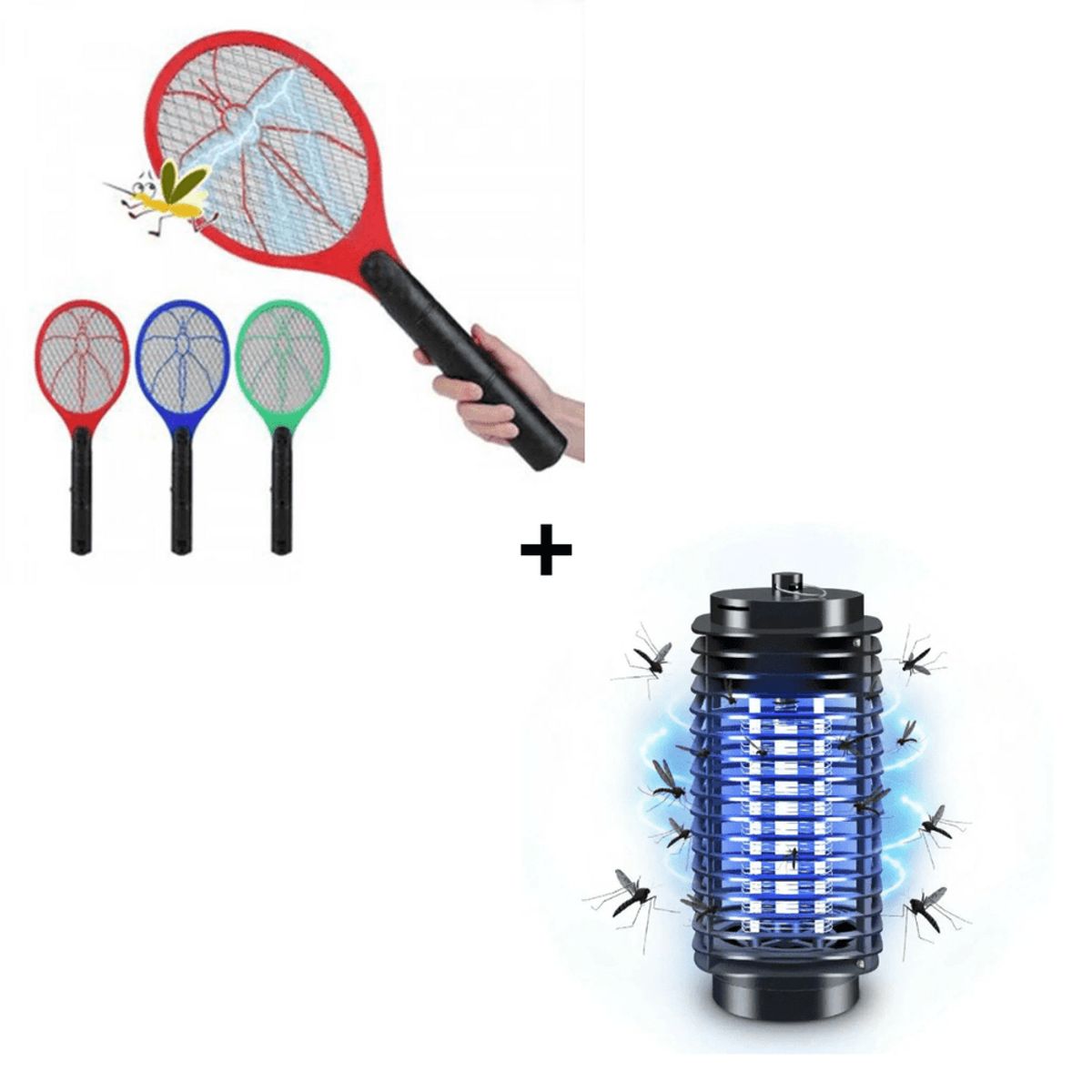 OEM - Panal y Raqueta Mosquitero Mosquitocutor Exterminador de Mosquitos