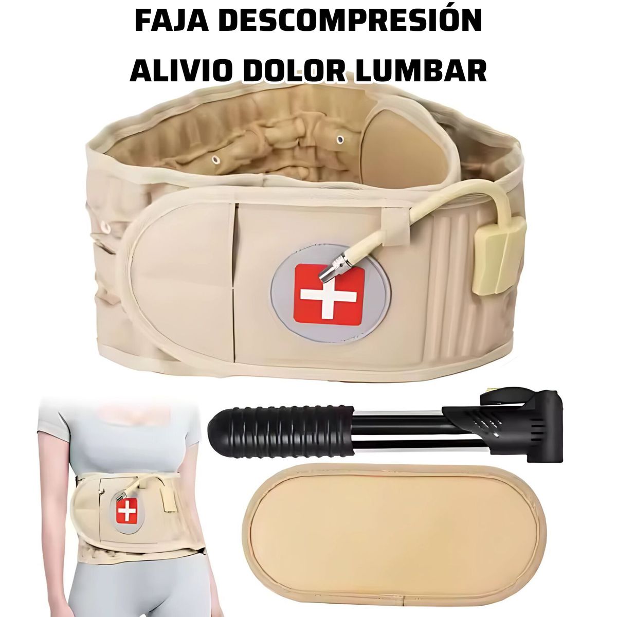 UNICARE - Faja Lumbrar De Descompresión Ortopédica Para El Dolor De Espalda