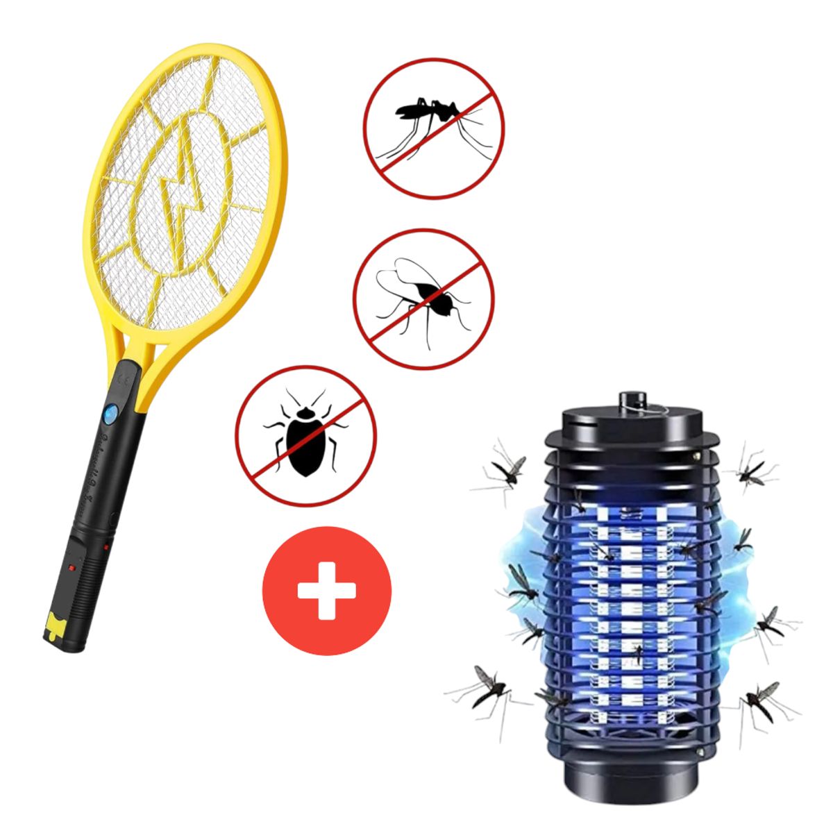 OEM - Panal y Raqueta Mosquitero Mosquitocutor Exterminador de Mosquitos