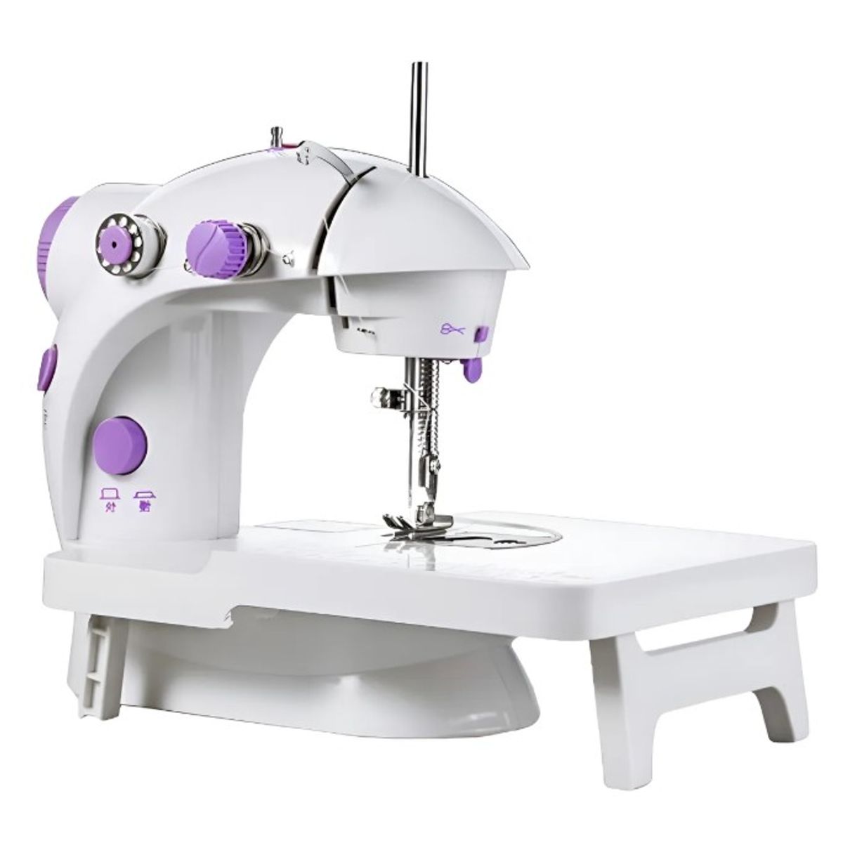 GENERICO - MINI MAQUINA DE COSER PORTATIL CON MESA DE APOYO