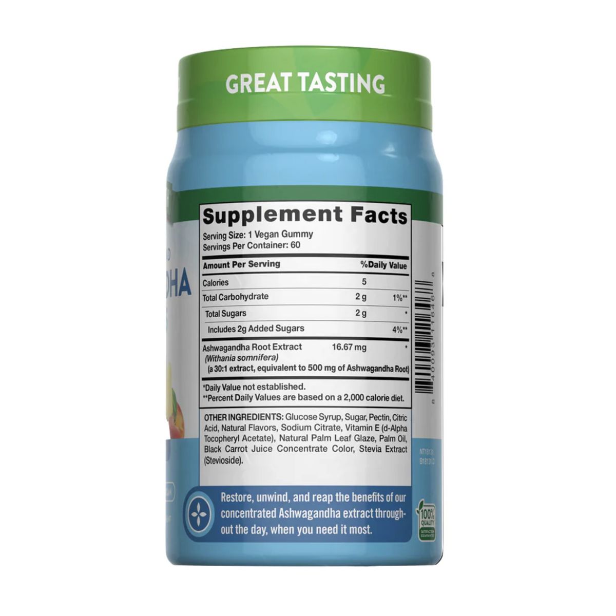 NATURE'S TRUTH - Ashwagandha 500mg Nature's Truth 60 gomitas