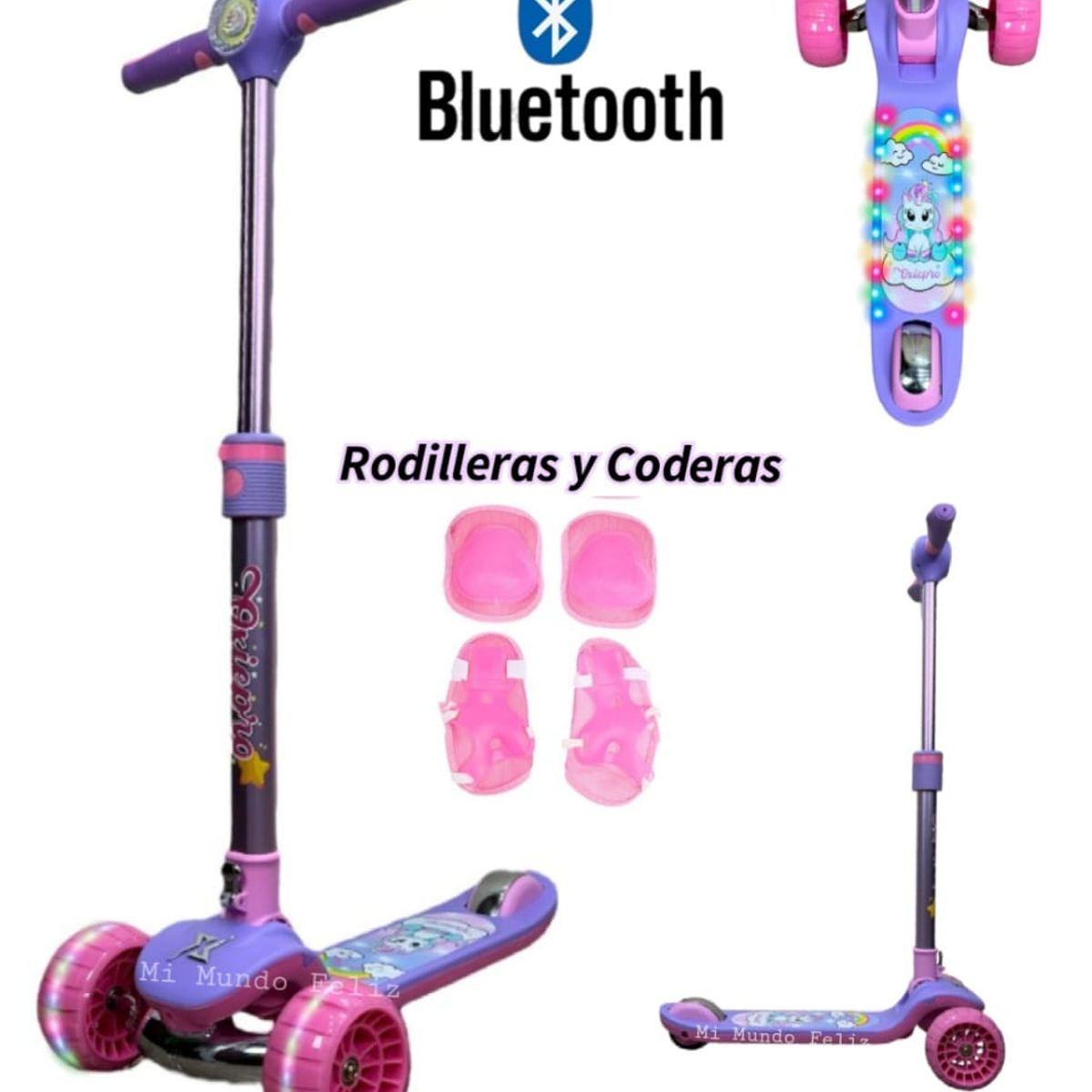 GENERICO - Scooter para Niños Musical Purples Modelo 2026