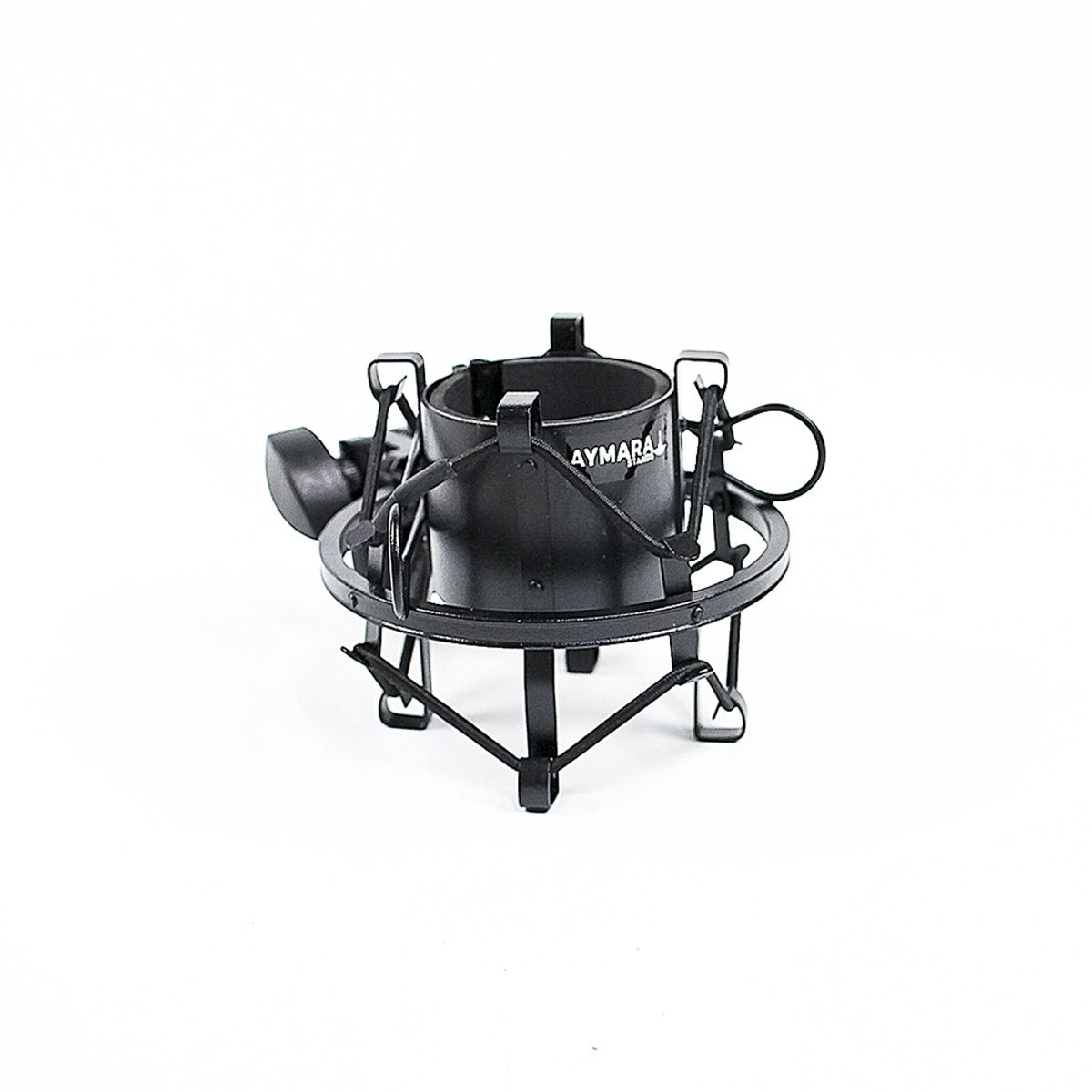 GENERICO - AYMARA CANASTILLA PARA MICROFONO CONDENSADOR NEGRO