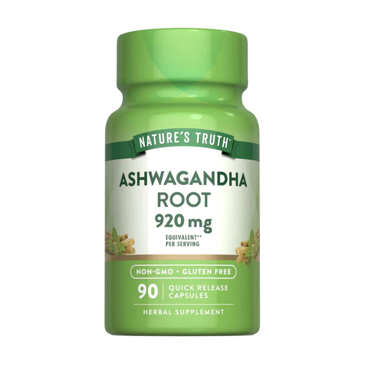 NATURE'S TRUTH - Raíz de Ashwagandha Nature's Truth 920 mg - 90 cápsulas