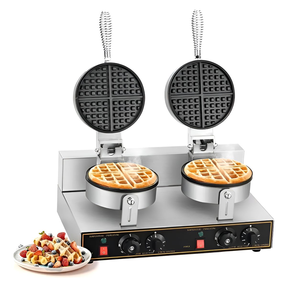 ANYHOGAR - Waflera Doble Maquina Para Waffles Waflera Grande 2400w
