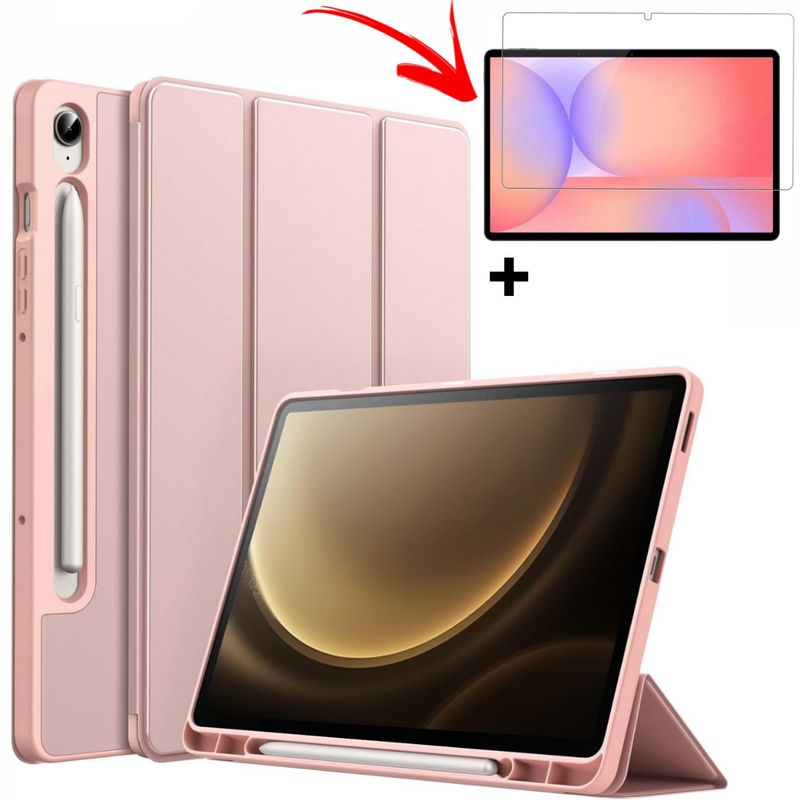 GENERICO - Funda case + Protector Mica para Galaxy Tab S10 Lite S10 FE S9 FE