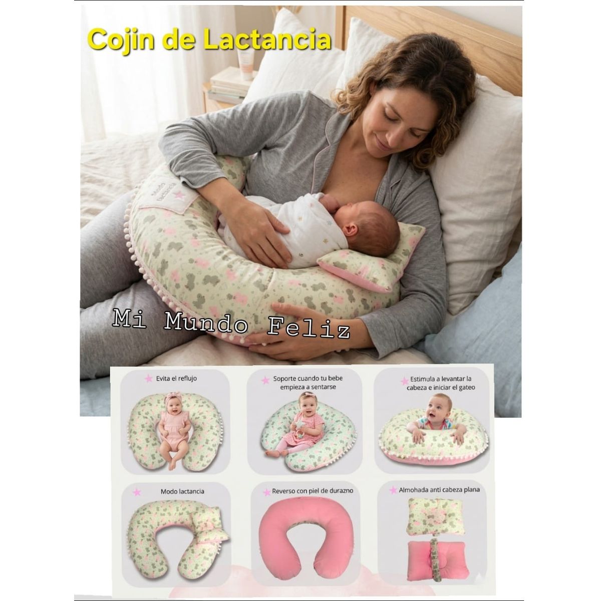 GENERICO - Nido Colecho para Bebe Rosa