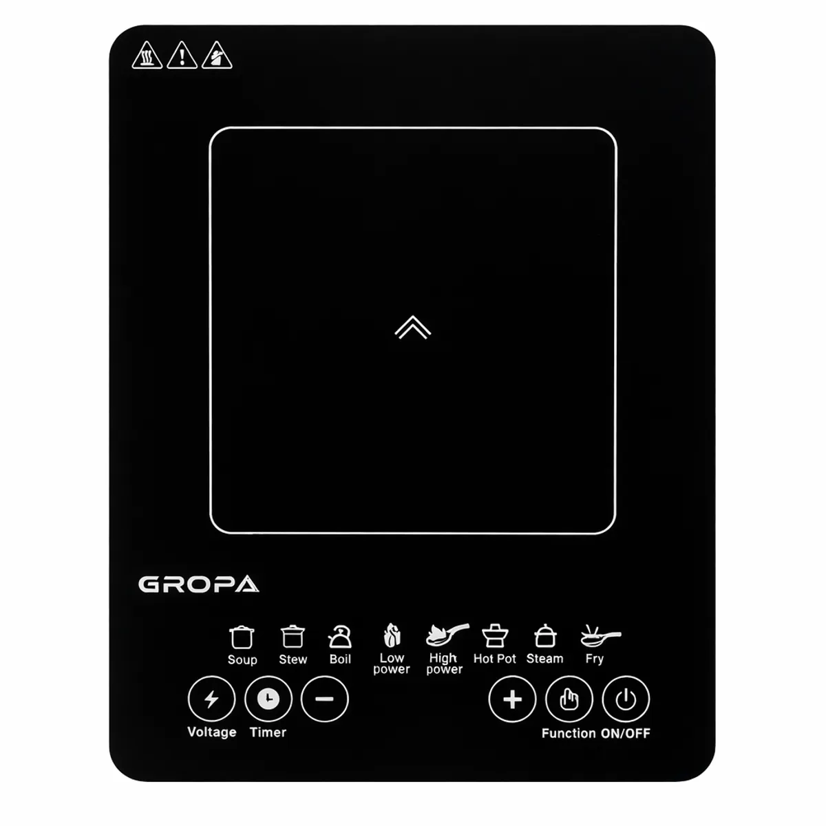 RAFF - COCINA DE INDUCCION DE 1 HORNILLA GROPA 2200W 8 FUNCIONES PREESTABLECIDAD