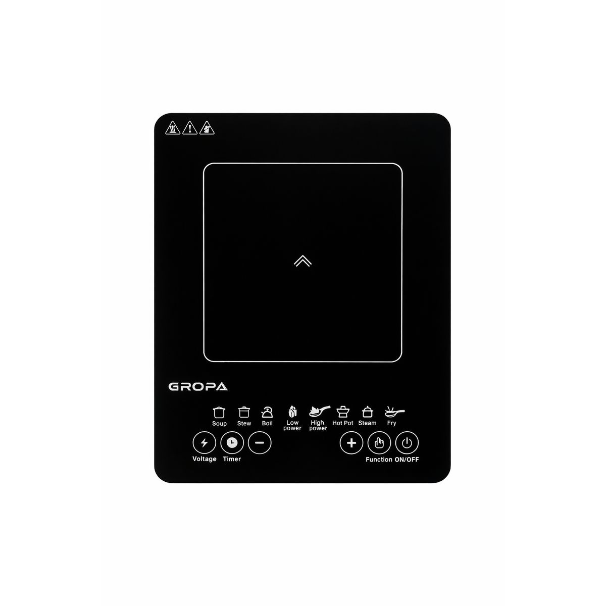 RAFF - COCINA DE INDUCCION DE 1 HORNILLA GROPA 2200W 8 FUNCIONES PREESTABLECIDAD