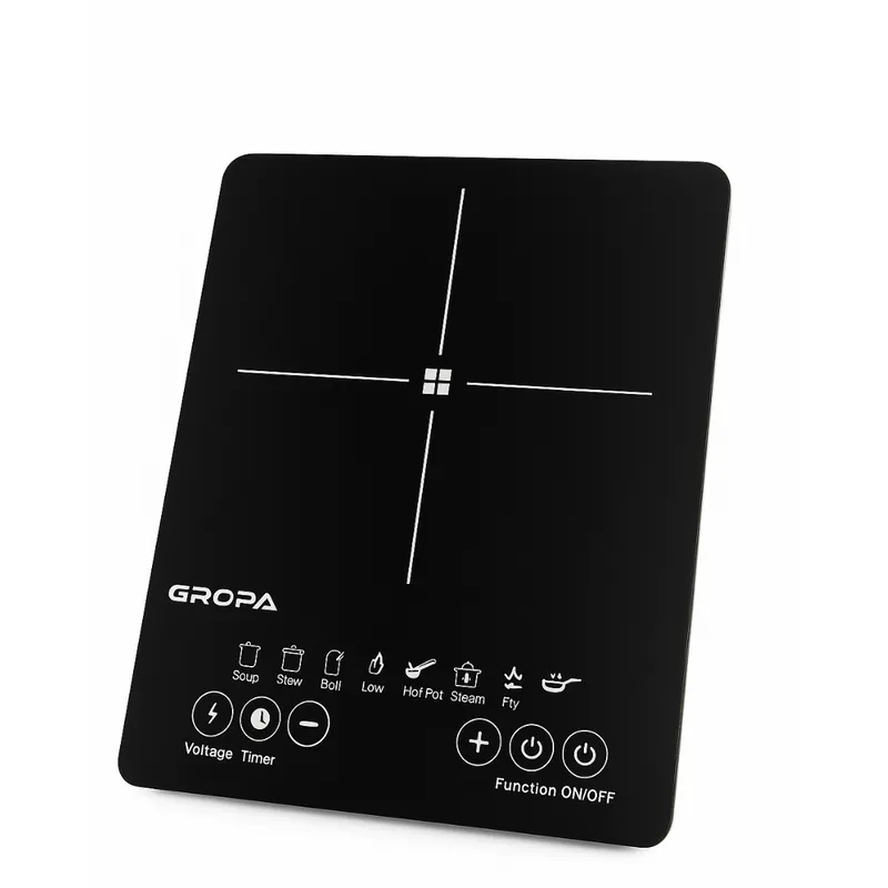 RAFF - COCINA DE INDUCCION DE 1 HORNILLA GROPA 2200W 8 FUNCIONES PREESTABLECIDAD