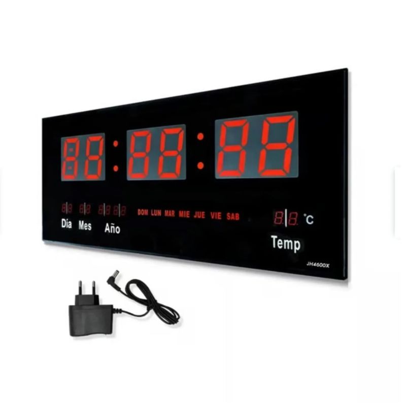 GENERICO - Reloj Digital de Pared Alarma Calendario y Temperatura