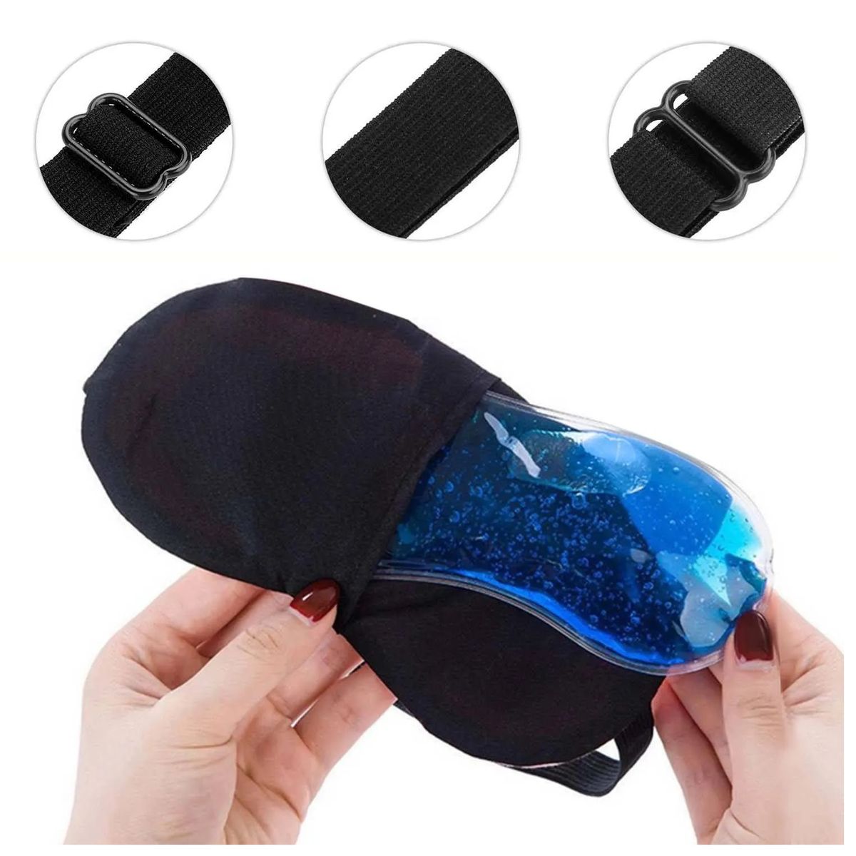 GENERICO - Almohada cervical Antifaz con gel para relajarse y dormir