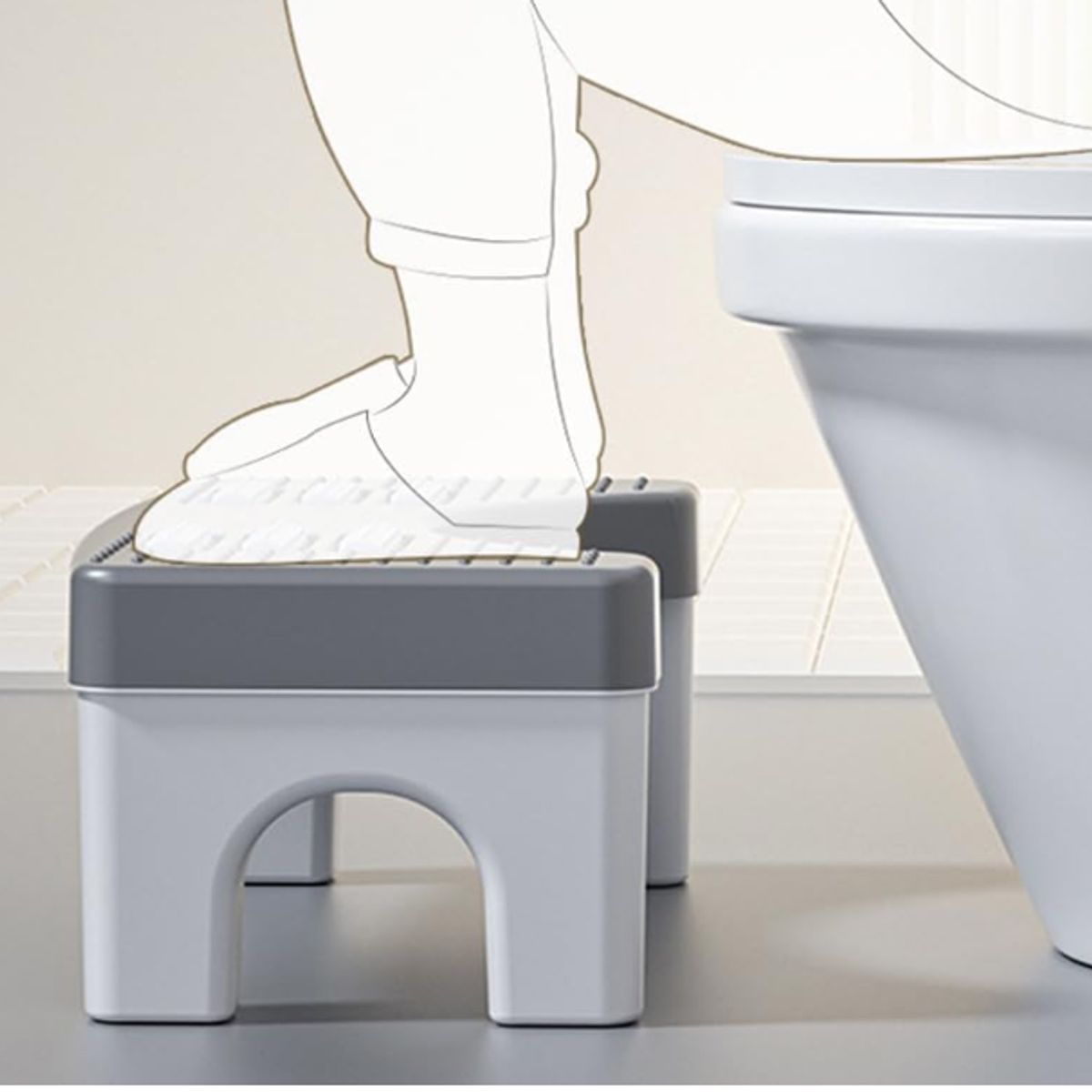 GENERICO - Taburete de inodoro plegable con rodillo de masaje bebe niño