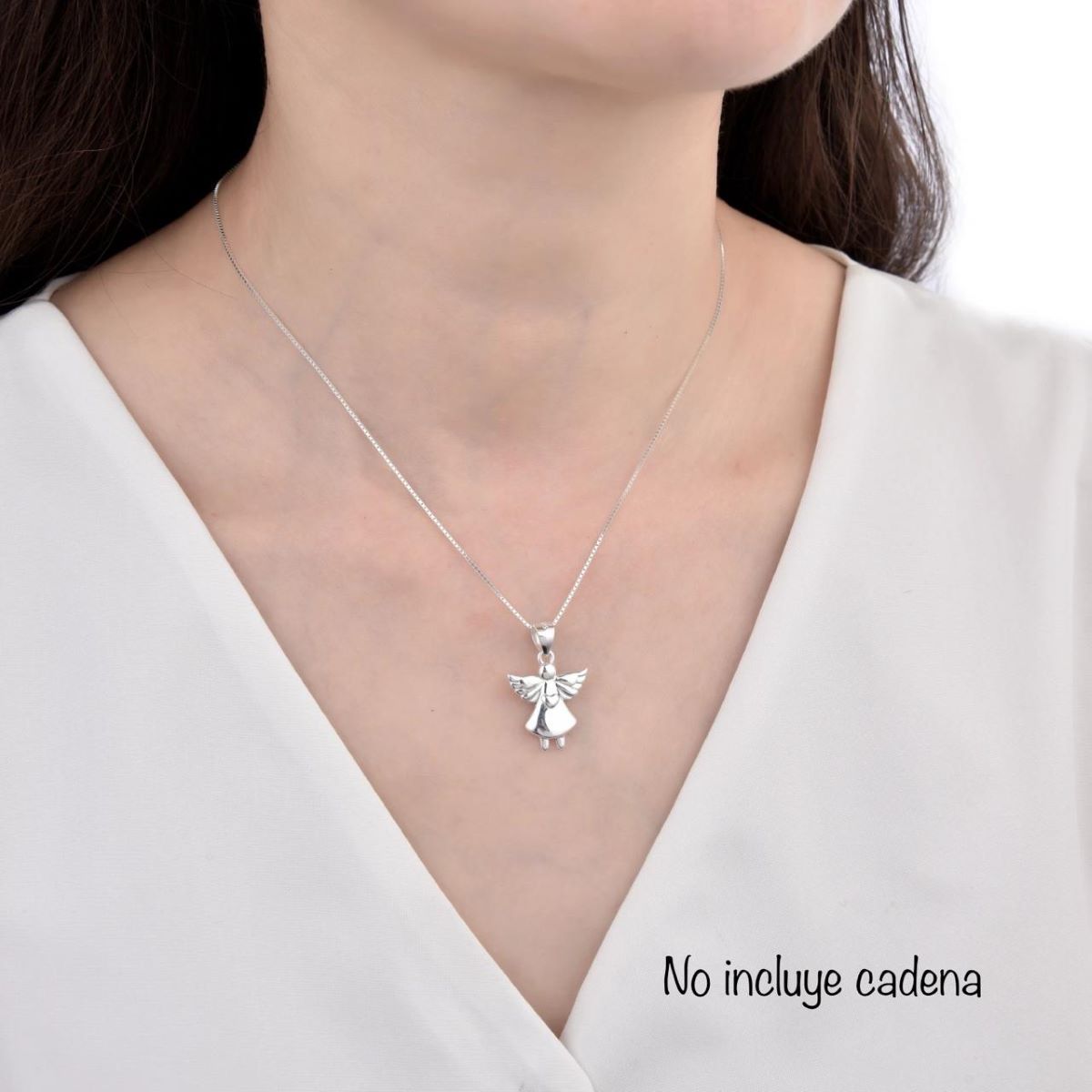 SANTORAL - Dije Angel Corazón - Plata