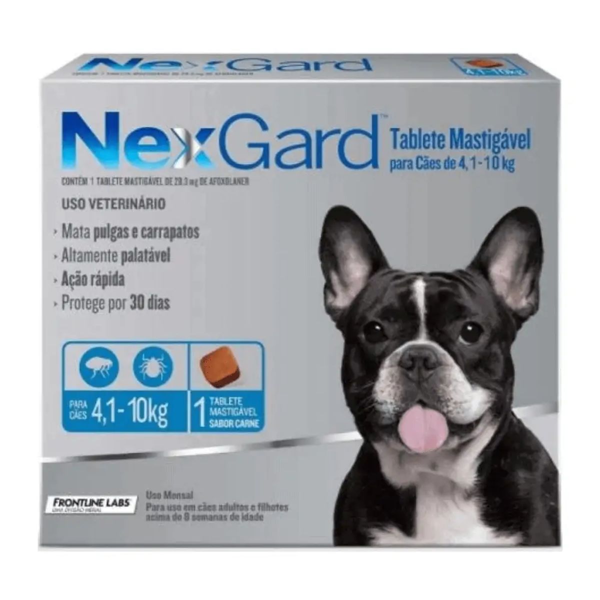 NEXGARD - Antipulgas para perros Nexgard 4-10 kg x1 tableta